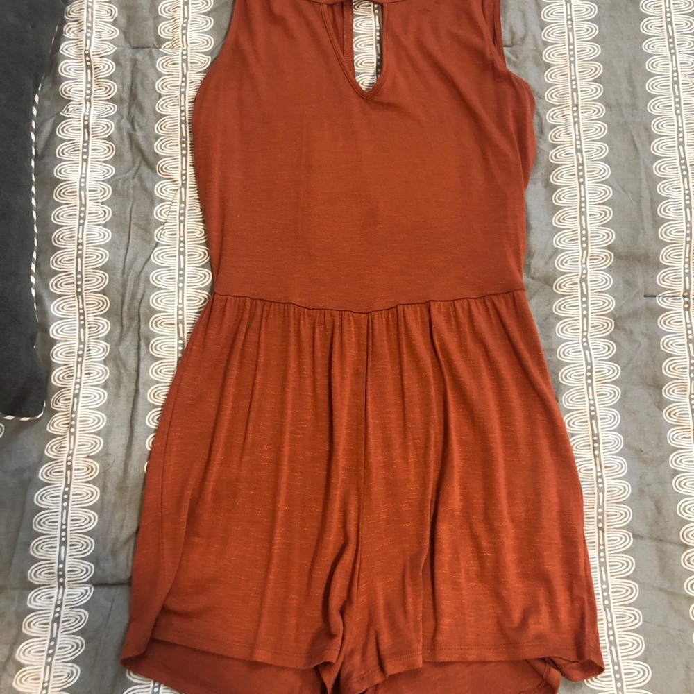 Terra cotta colored romper